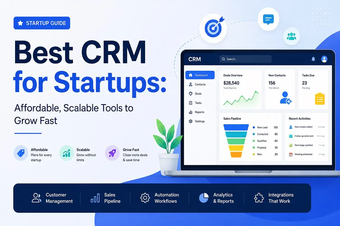 Best CRM for Startups: Affordable, Scalable Tools to Grow Fast